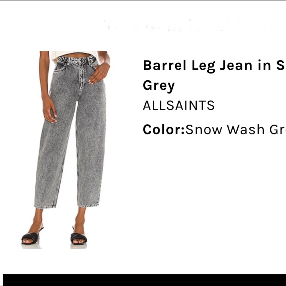Allsaints Barrel Jean